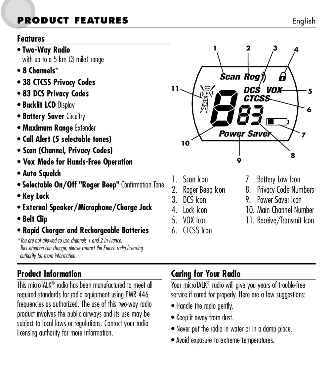 Cobra Electronics 650 manual Product Features 