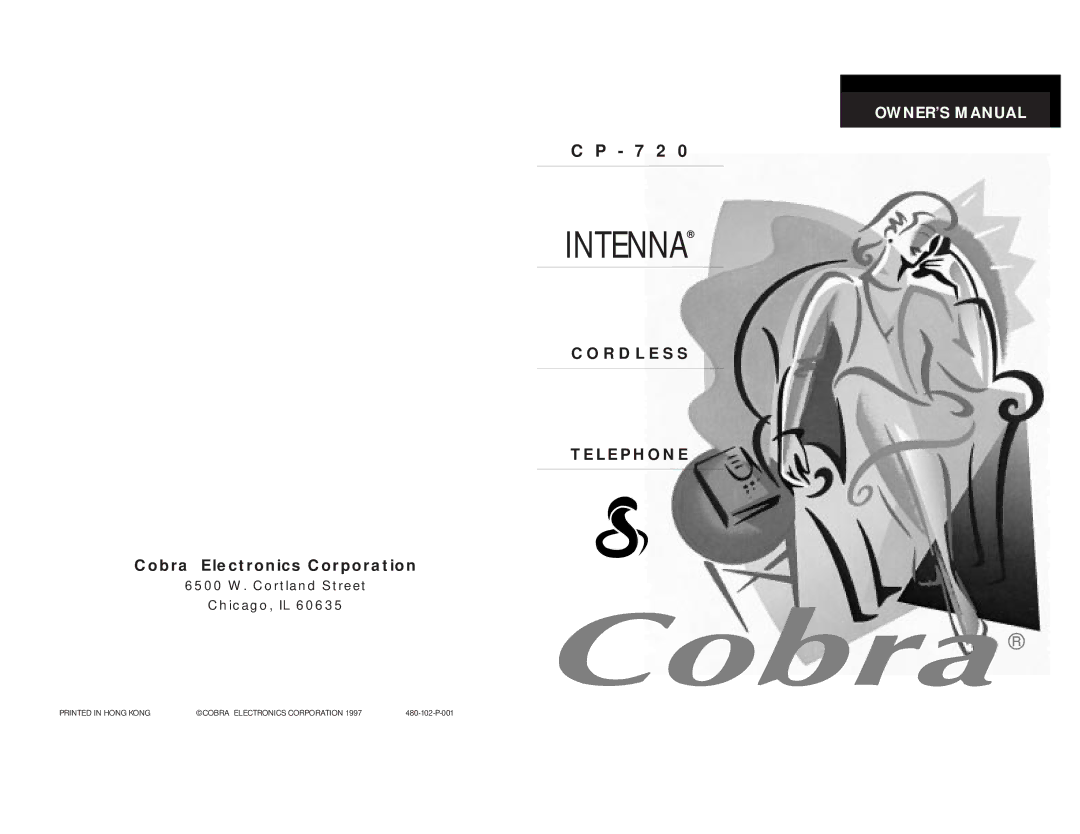 Cobra Electronics C P - 7 2 0 owner manual Intenna 