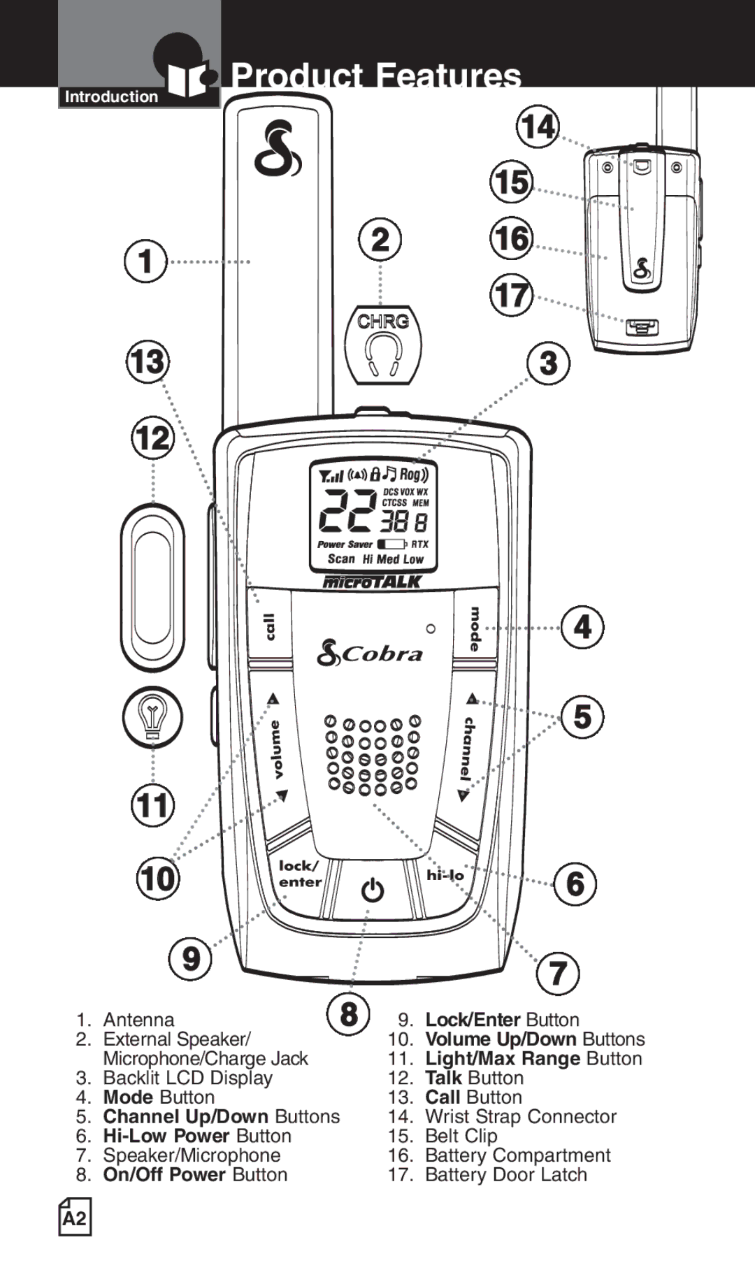 Cobra Electronics LI 6500WXC owner manual Product Features 