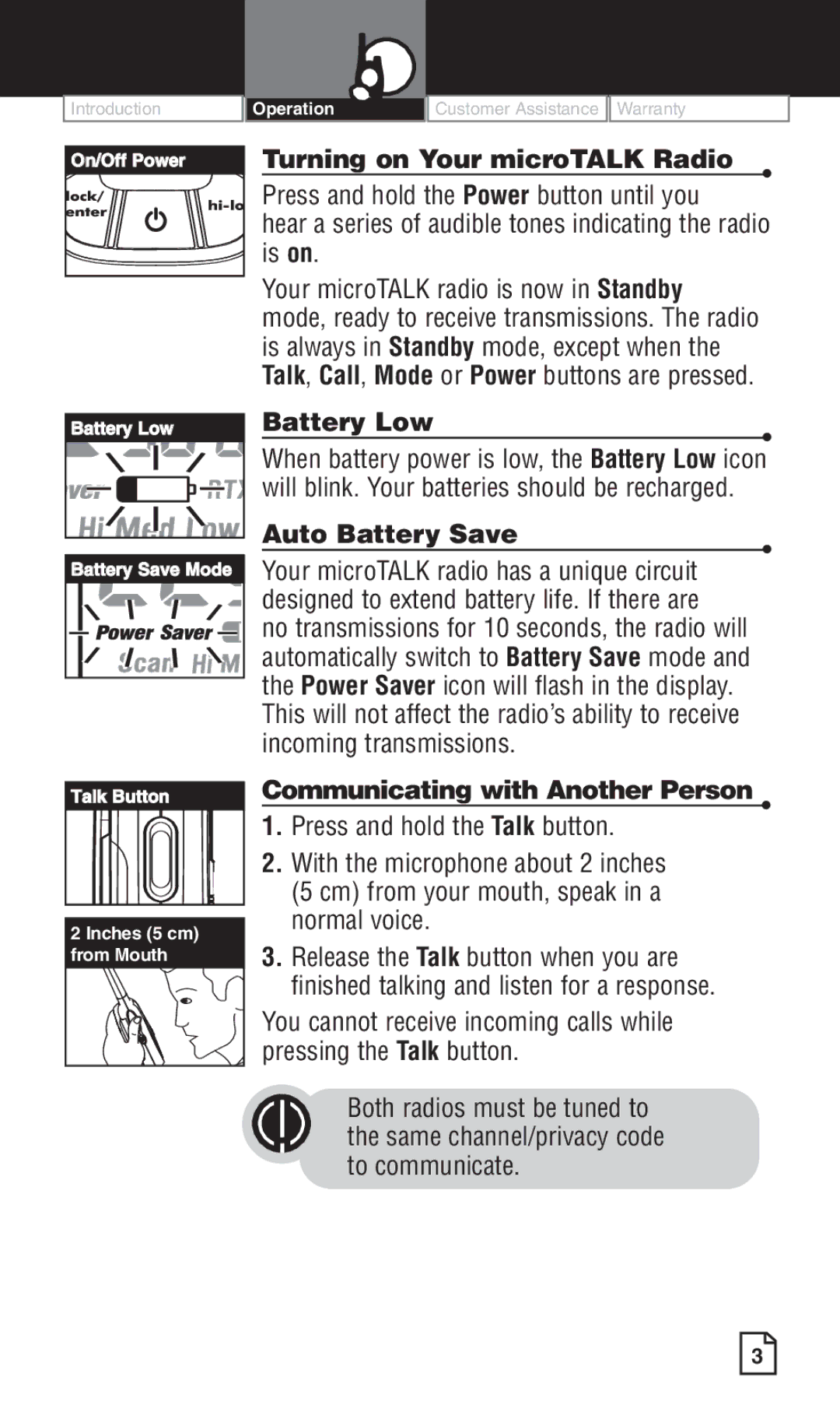 Cobra Electronics LI 6500WXC owner manual Operation 