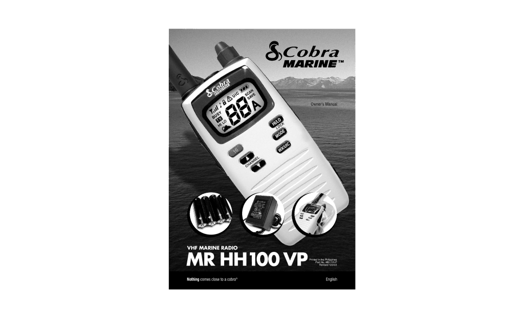 Cobra Electronics MR HH100 VP owner manual 