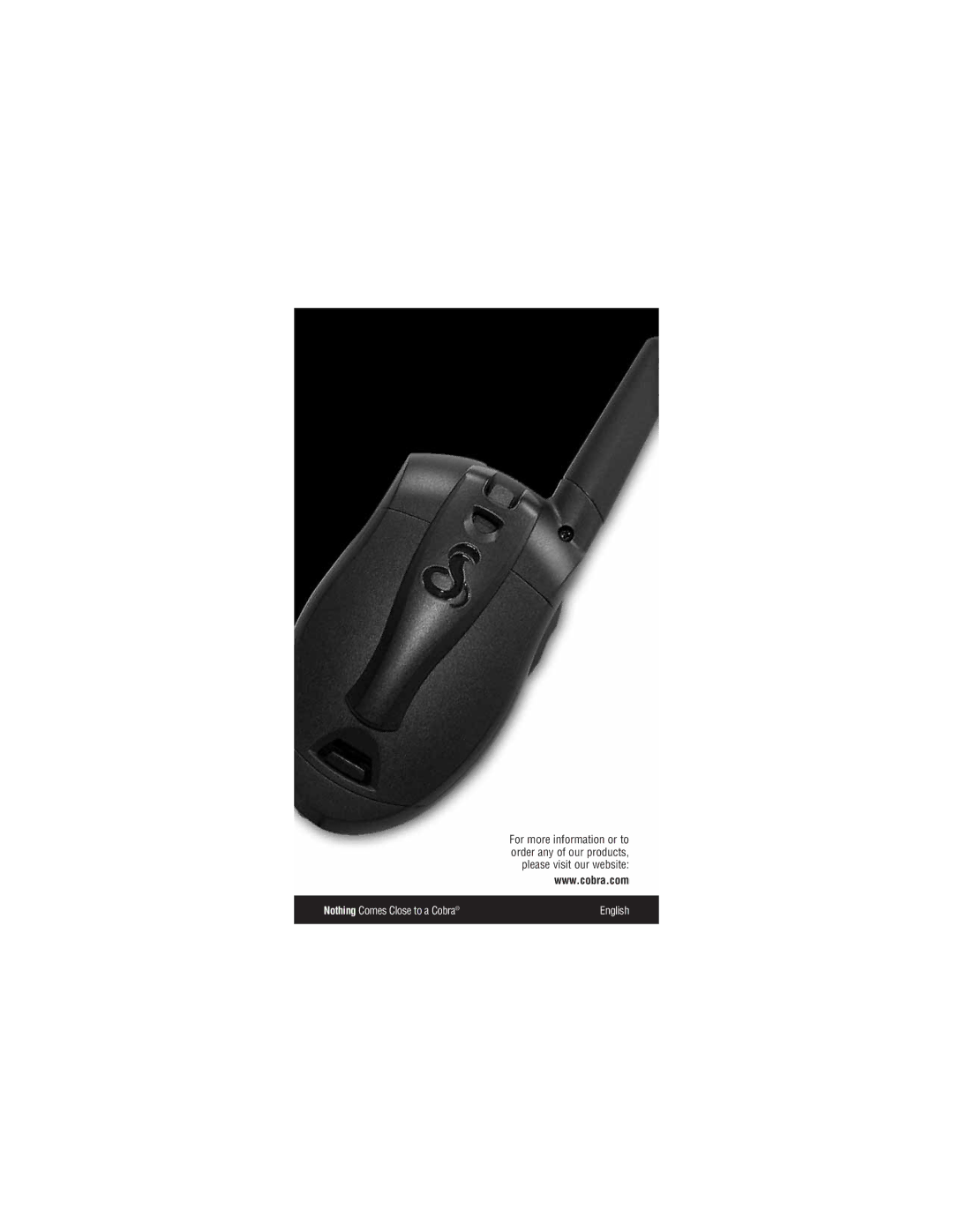 Cobra Electronics PR260 WX owner manual English 