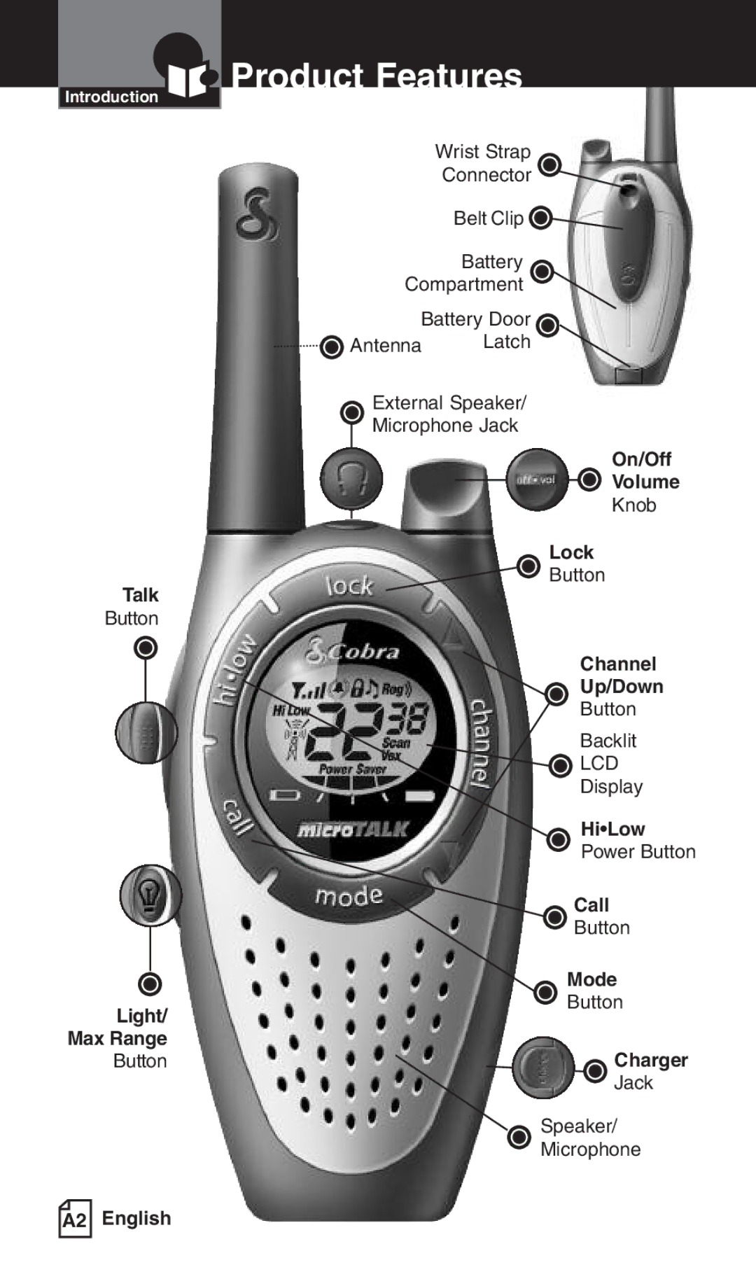 Cobra Electronics PR3000DXC owner manual Product Features 