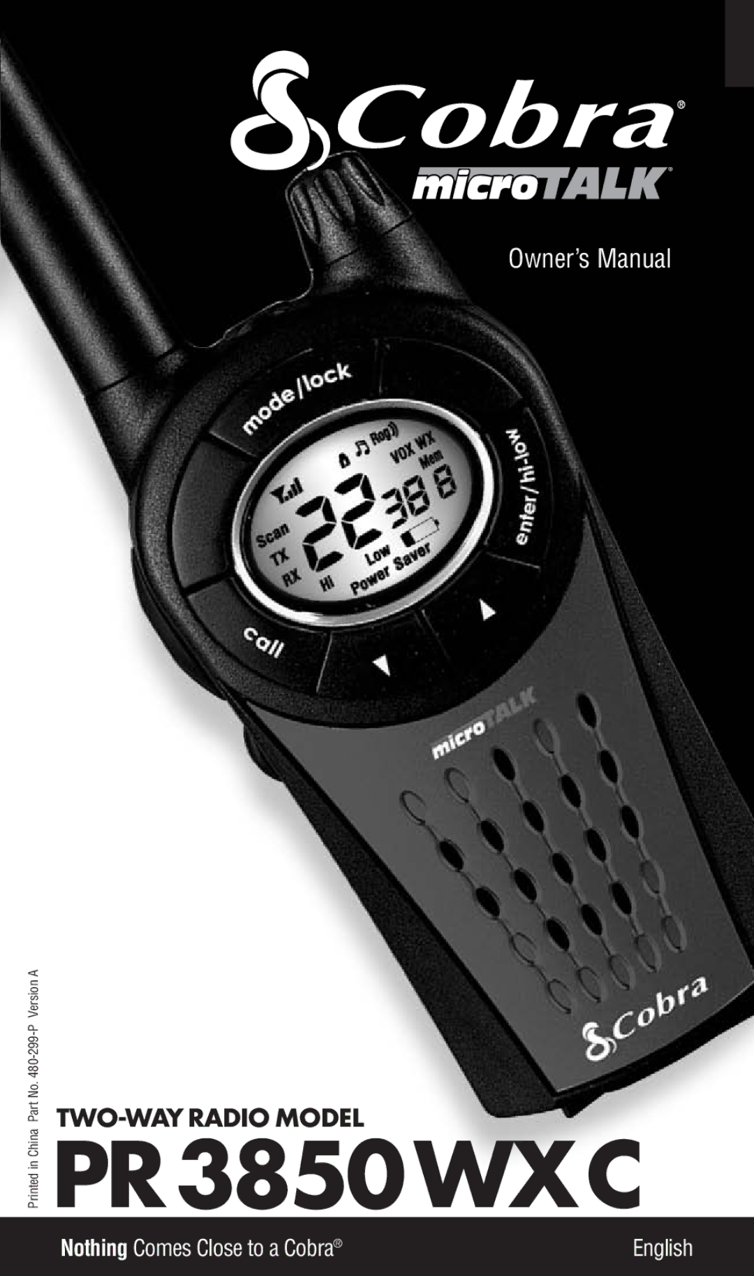 Cobra Electronics PR3850WXC owner manual 