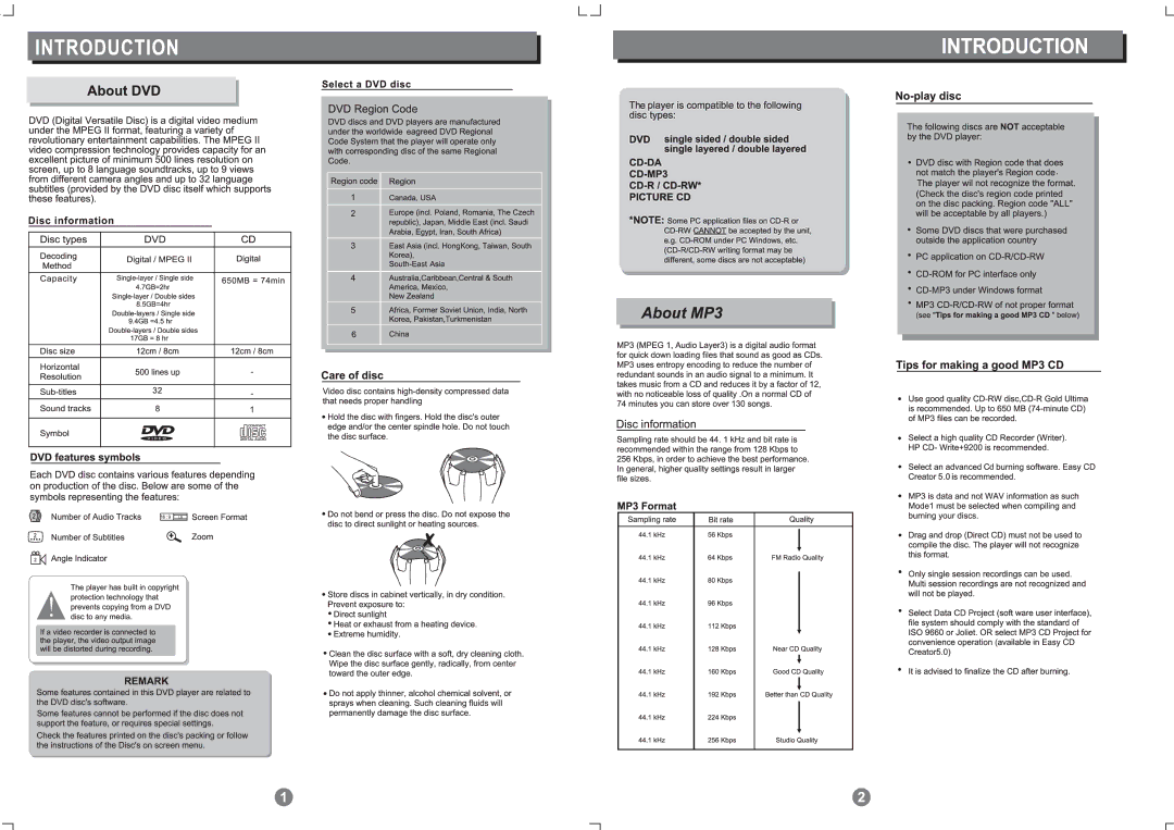 COBY electronic 209SS, 907-DVD2-0912-00R, DVD-209 manual 