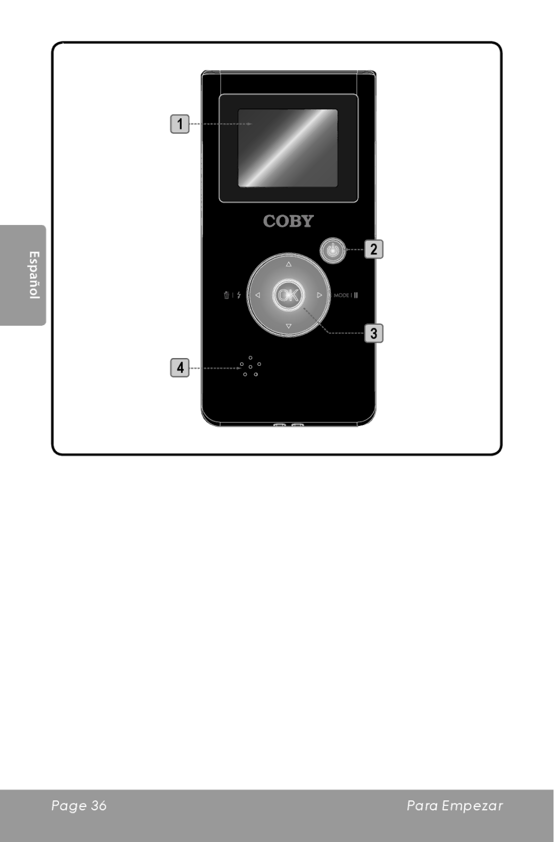 COBY electronic CAM3000 instruction manual Español 