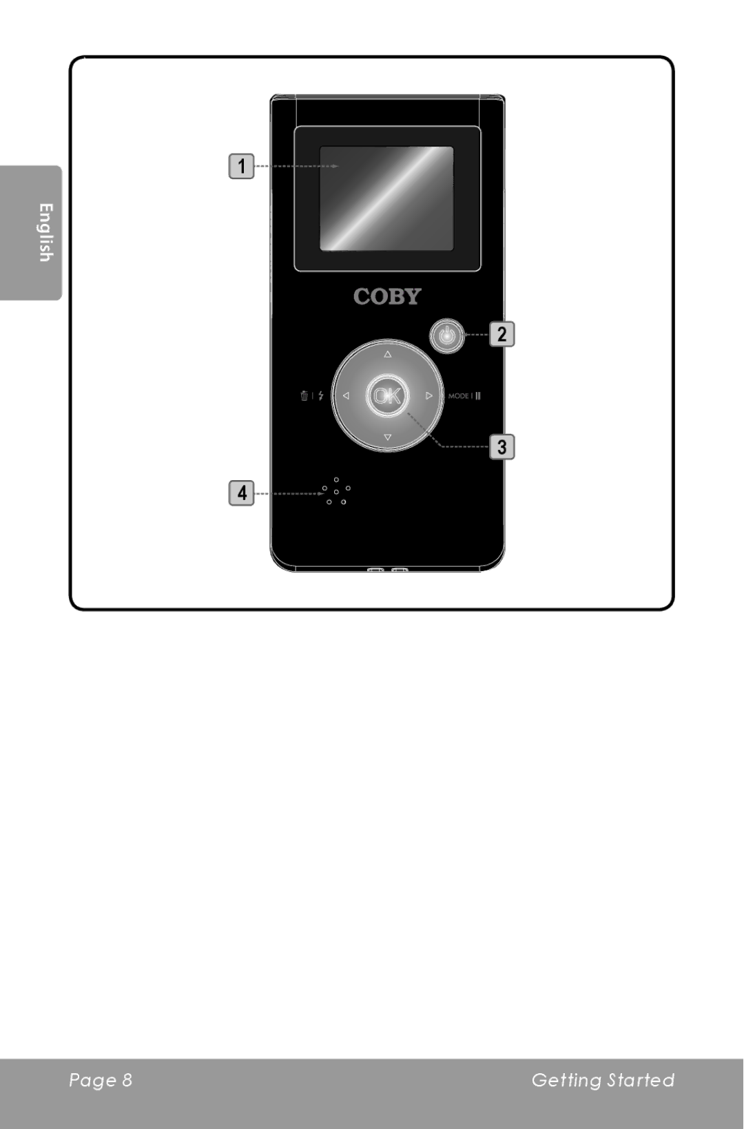 COBY electronic CAM3000 instruction manual English 