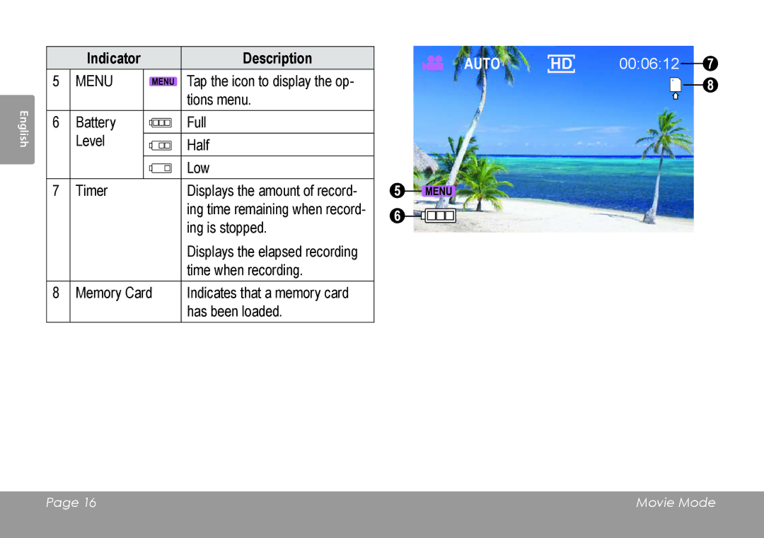 COBY electronic CAM4505 instruction manual Auto HD 