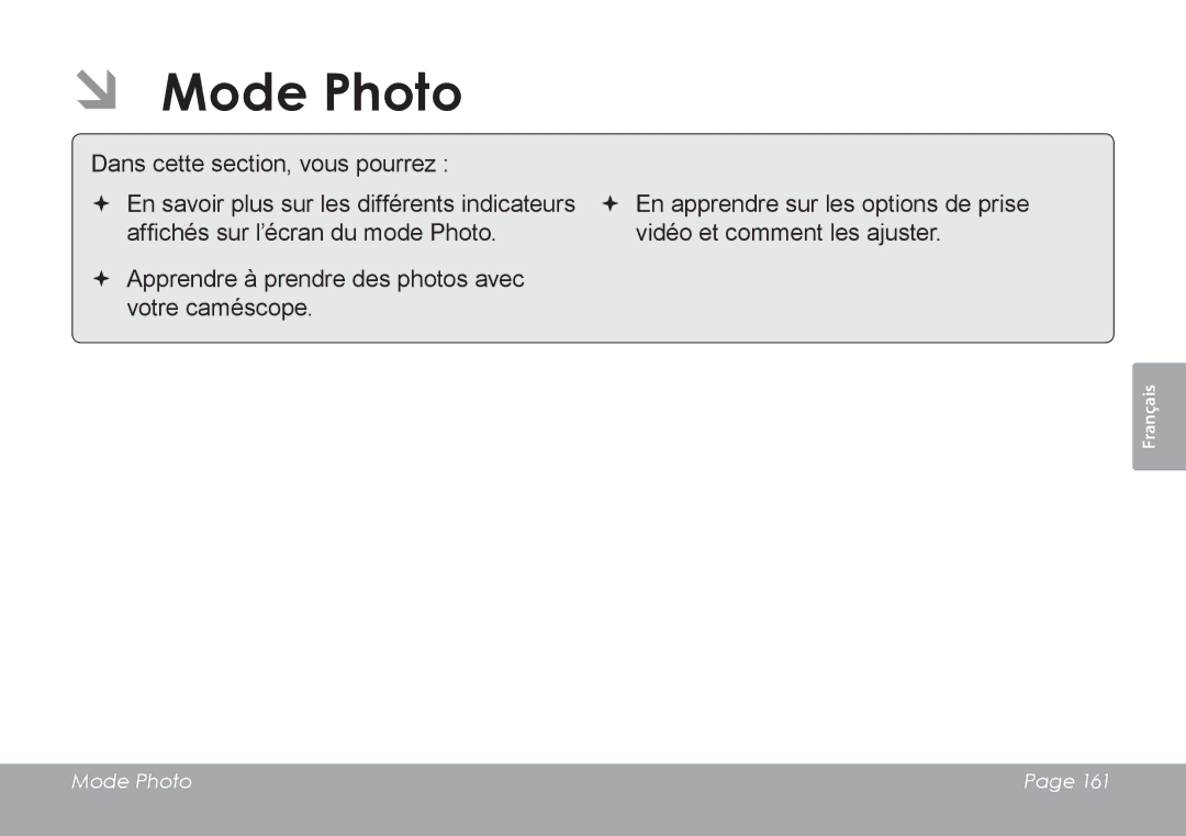 COBY electronic CAM4505 instruction manual ÂÂ Mode Photo 