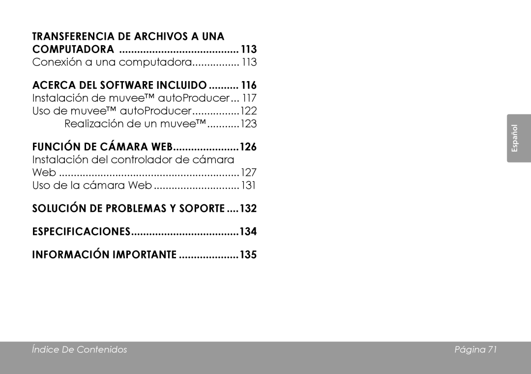 COBY electronic CAM4505 instruction manual Transferencia DE Archivos a UNA Computadora 