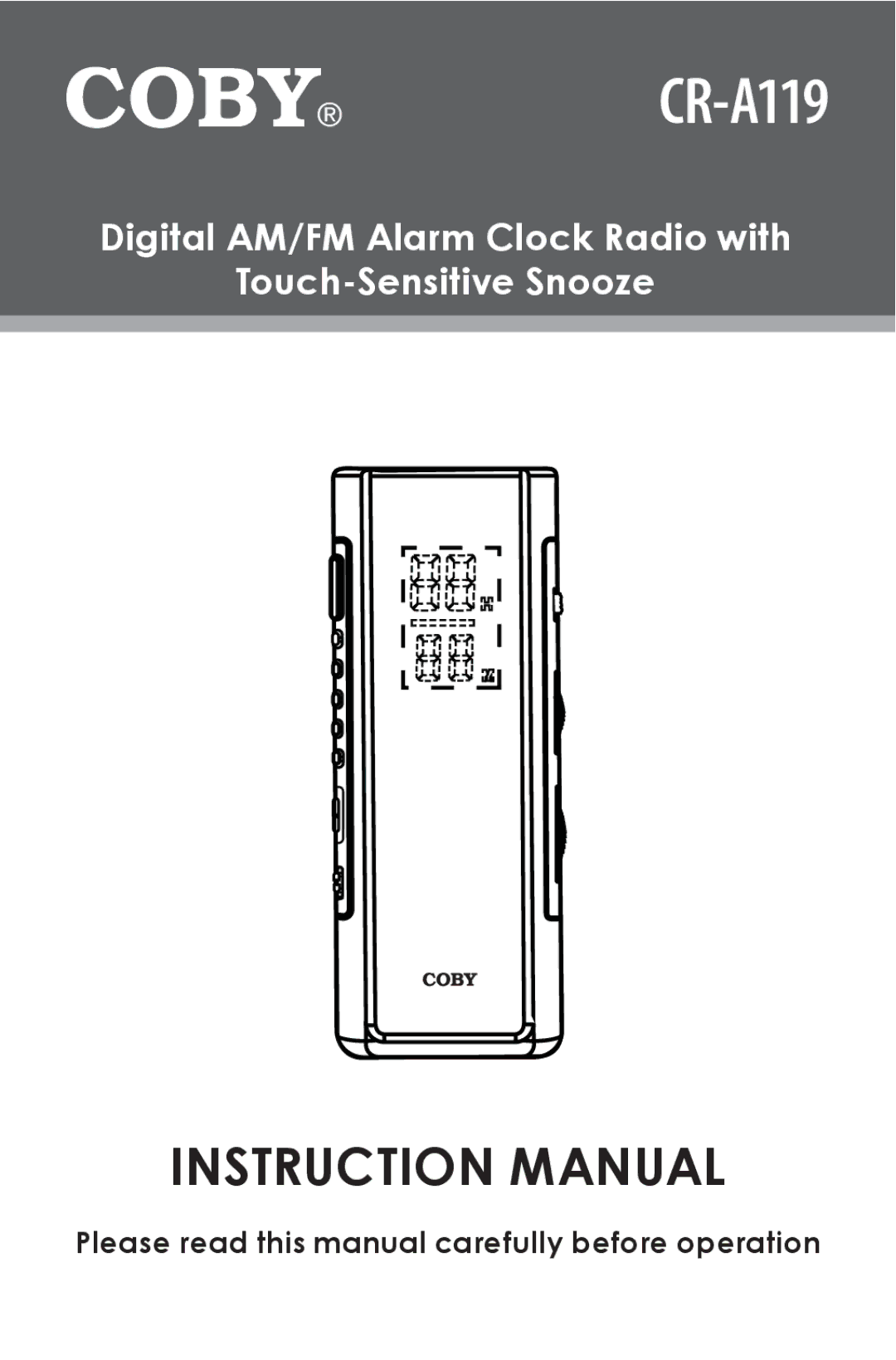 COBY electronic CR-A119 instruction manual 