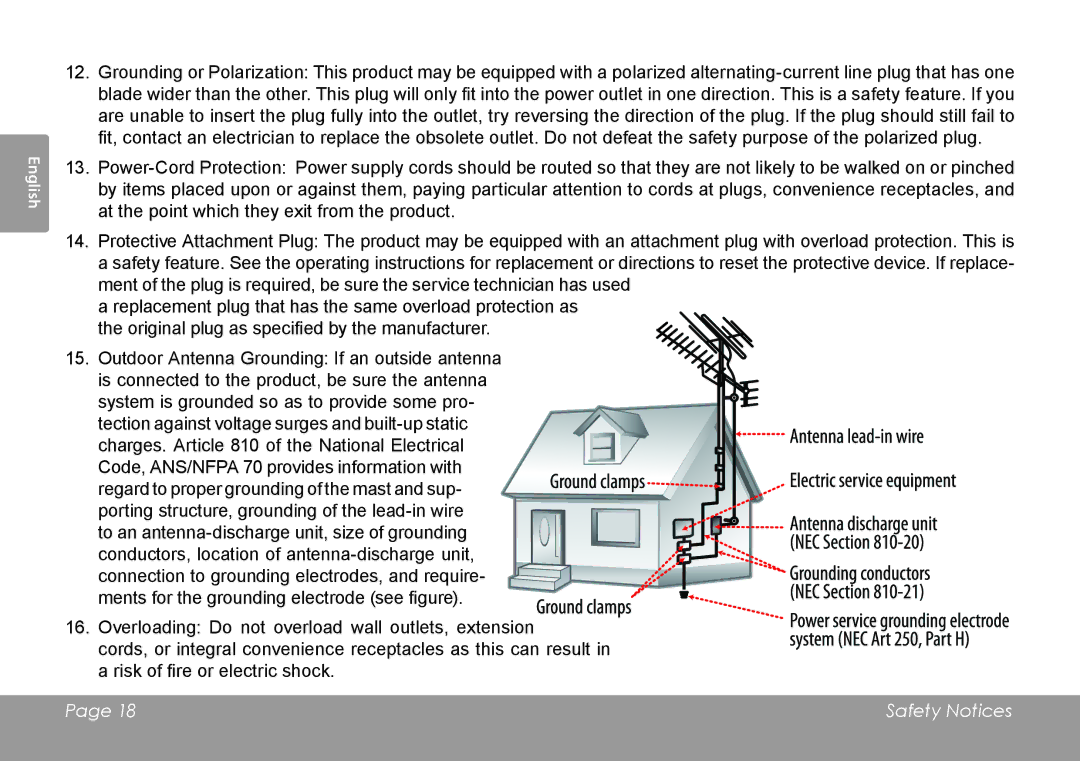 COBY electronic CSMP120 instruction manual Safety Notices 