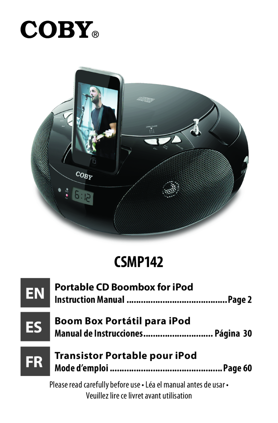 COBY electronic CSMP142 instruction manual 