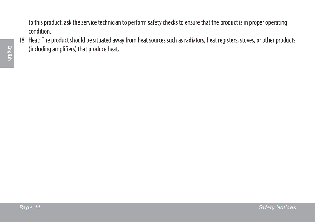 COBY electronic CSMP67 instruction manual Safety Notices 