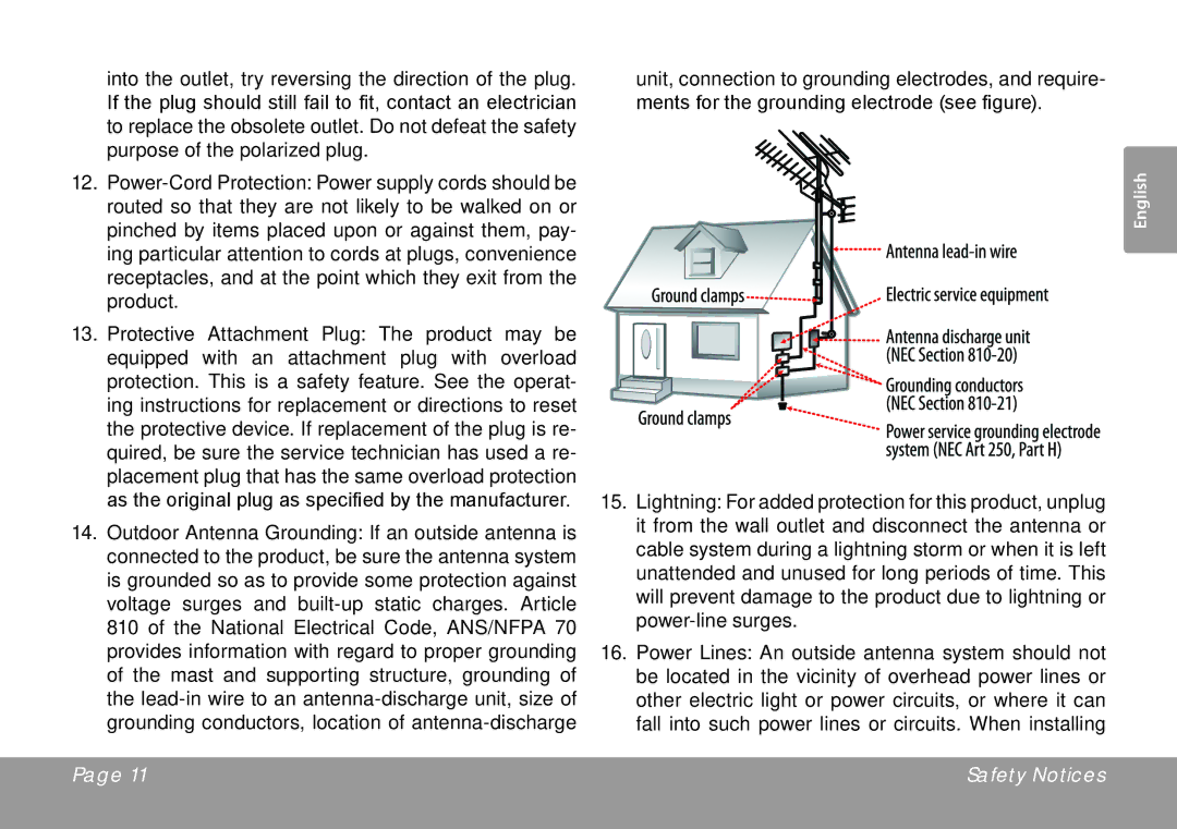 COBY electronic CSMP77 instruction manual Safety Notices 