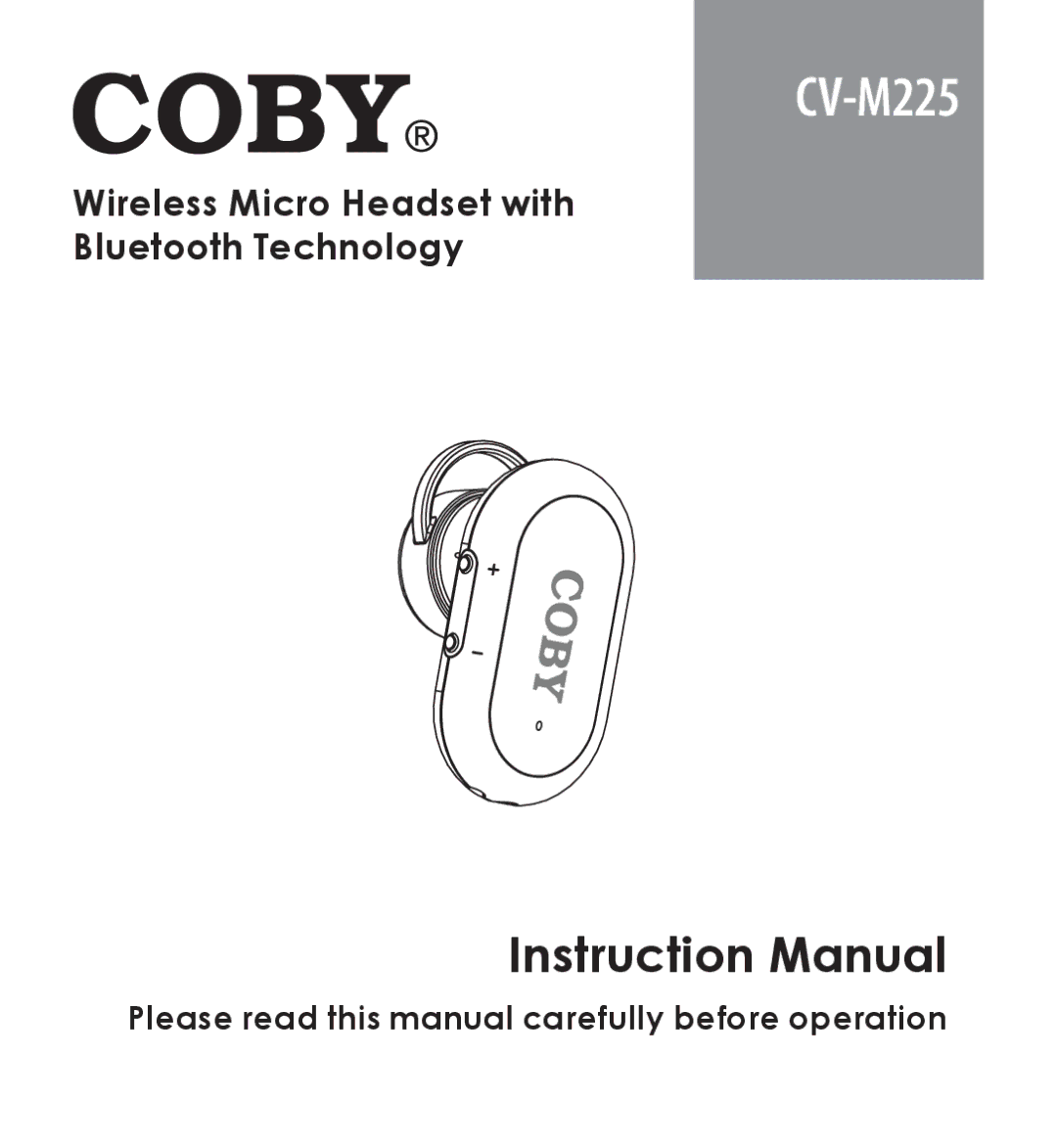 COBY electronic CV-M225 instruction manual 