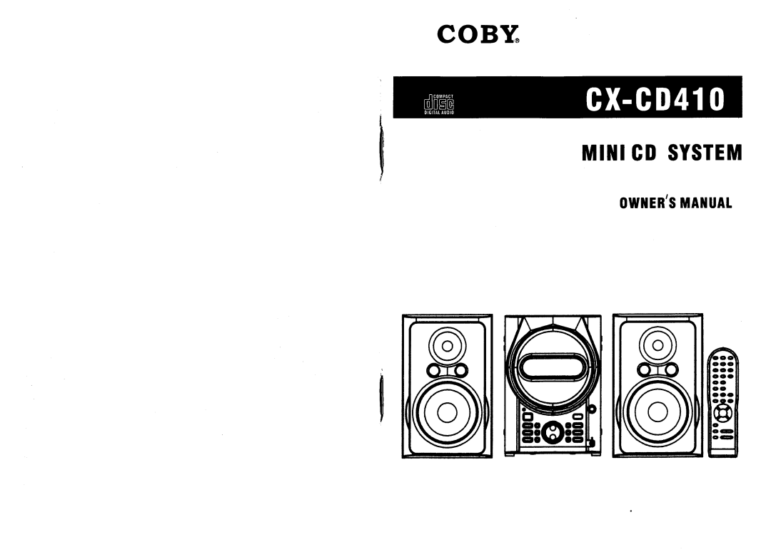 COBY electronic CX-CD410 manual 