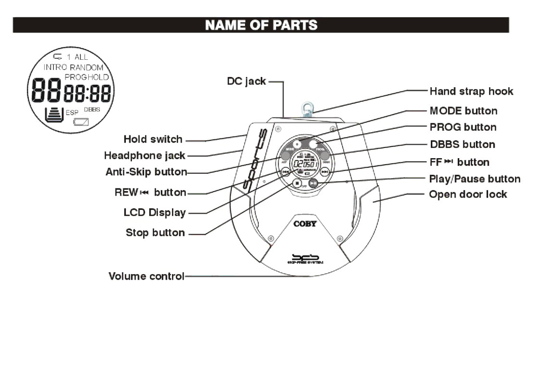 COBY electronic CXCD595 manual 