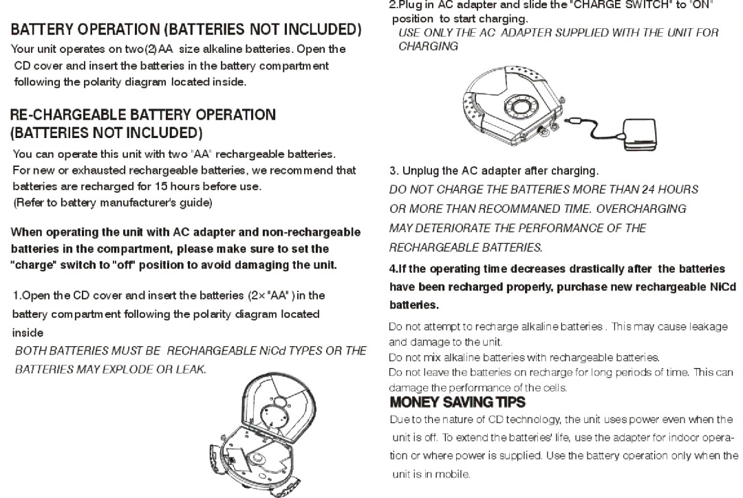 COBY electronic CXCD595 manual 
