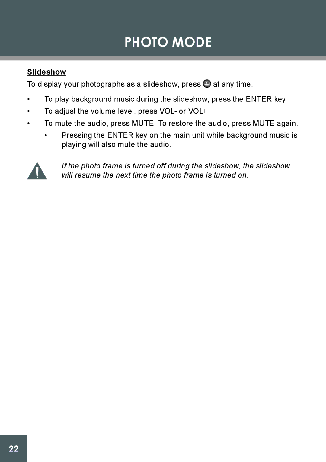 COBY electronic DP-562 instruction manual Slideshow 