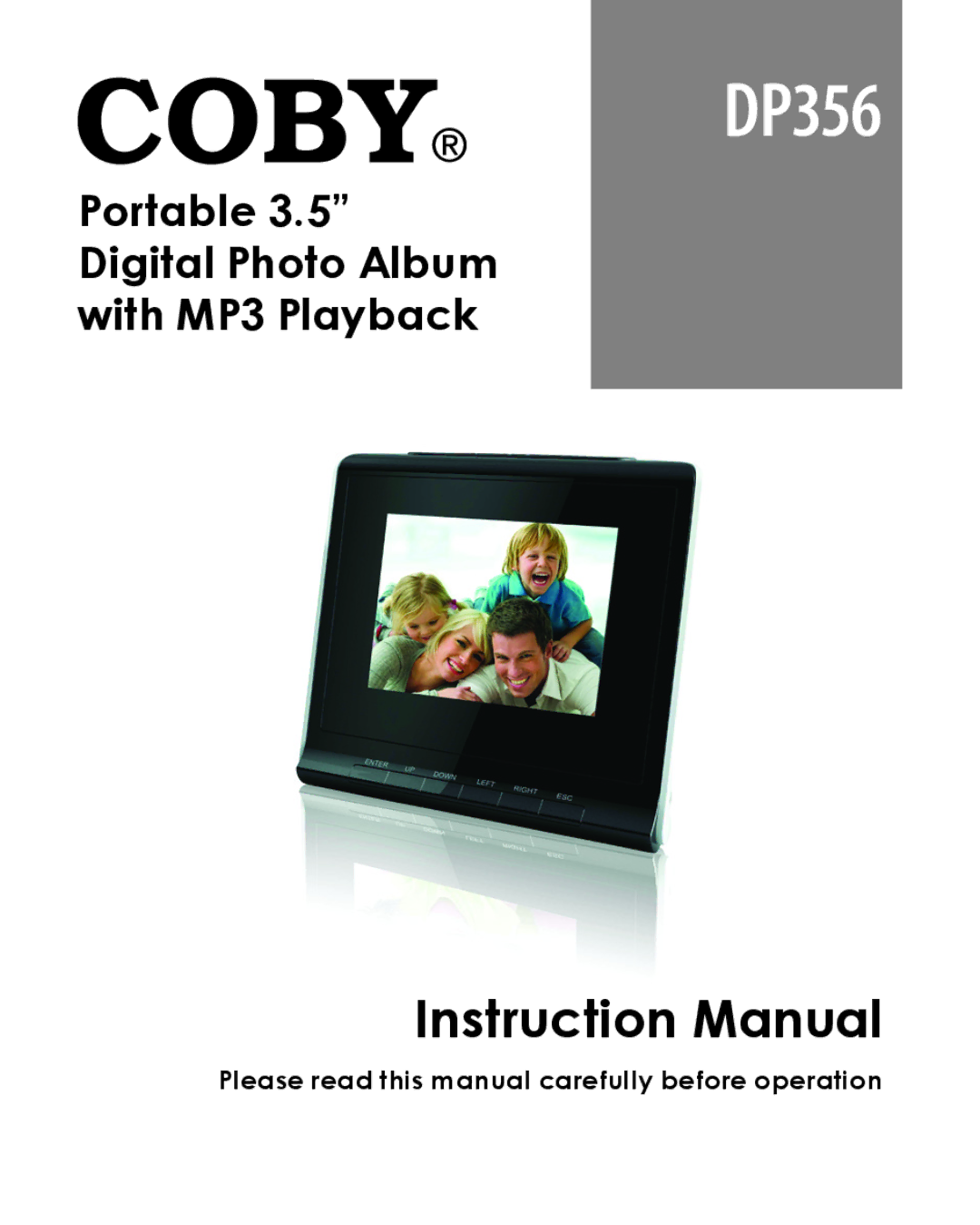 COBY electronic DP356 instruction manual 