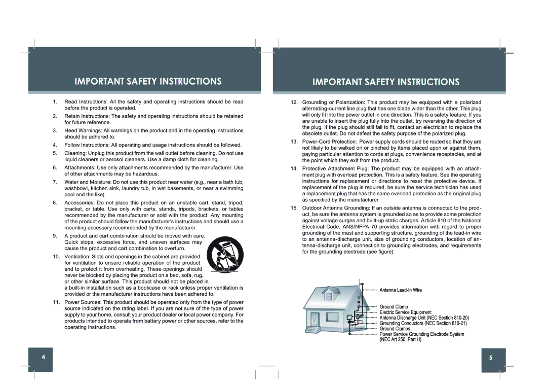 COBY electronic DP854 AC instruction manual 