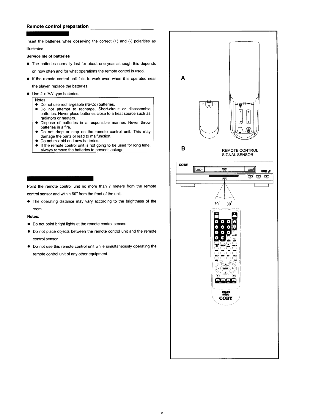 COBY electronic DVD-404 manual 