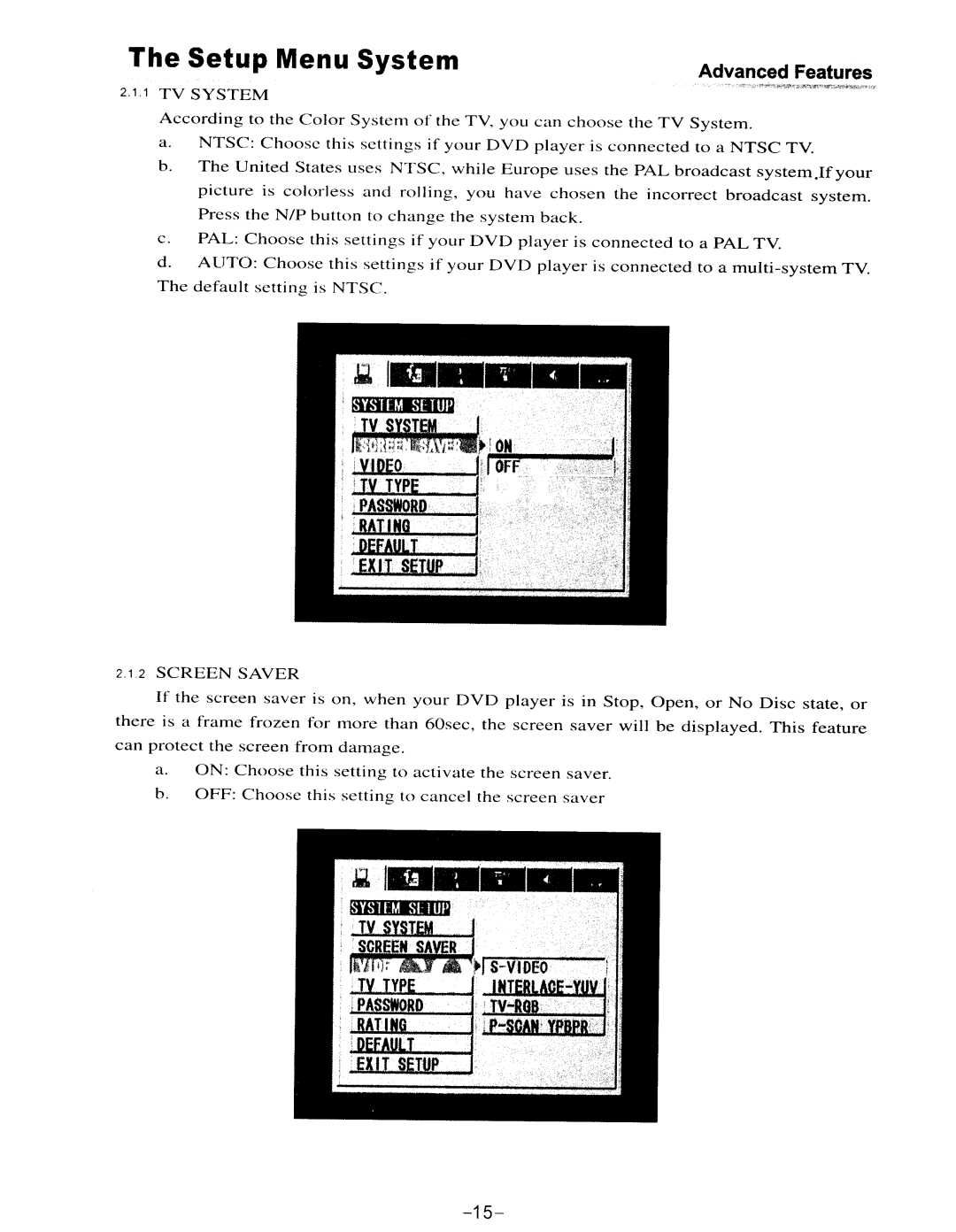 COBY electronic DVD-515 manual 