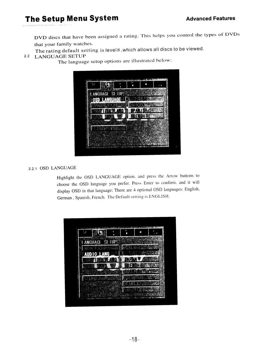 COBY electronic DVD-515 manual 