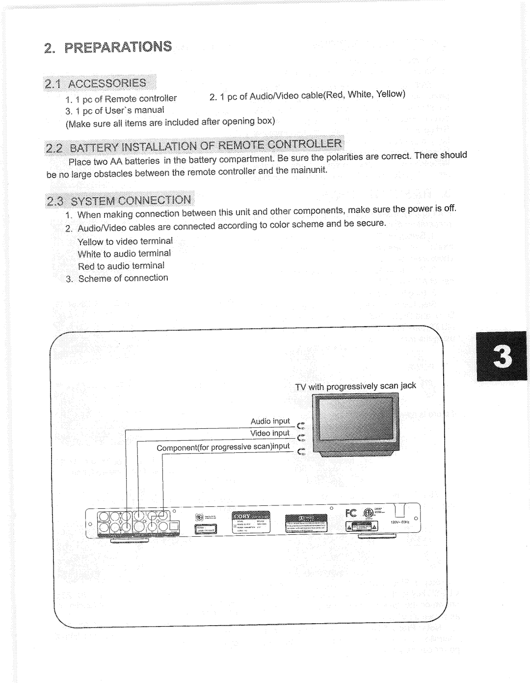 COBY electronic DVD-626 manual 