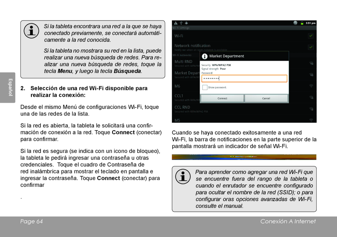 COBY electronic MID1126 quick start Conexión a Internet 