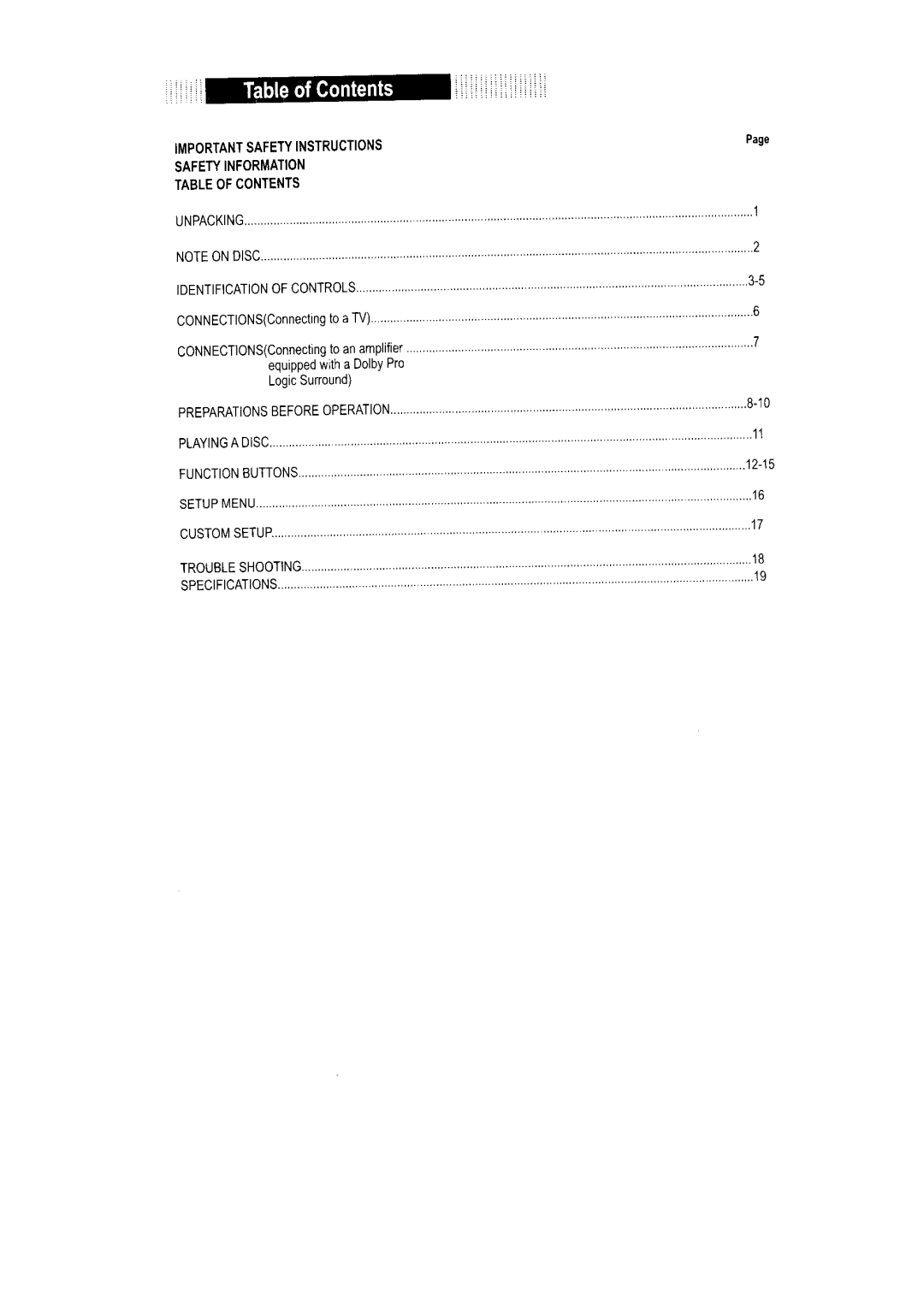 COBY electronic TF-DVD7100 manual 