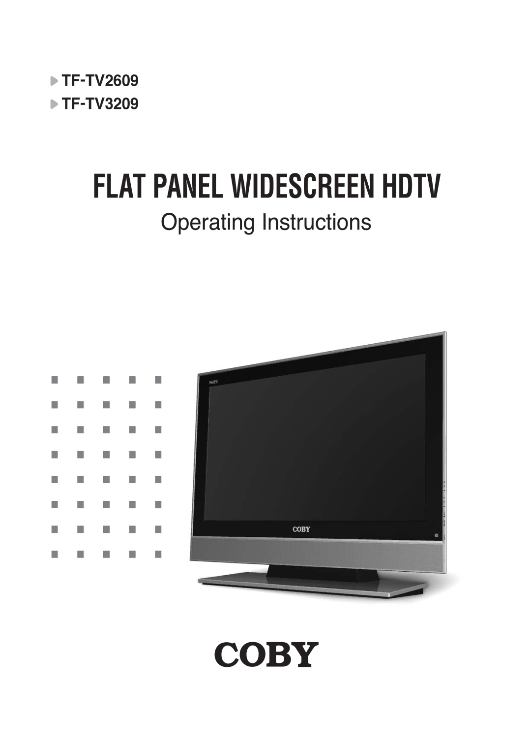 COBY electronic manual TF-TV2609 TF-TV3209 