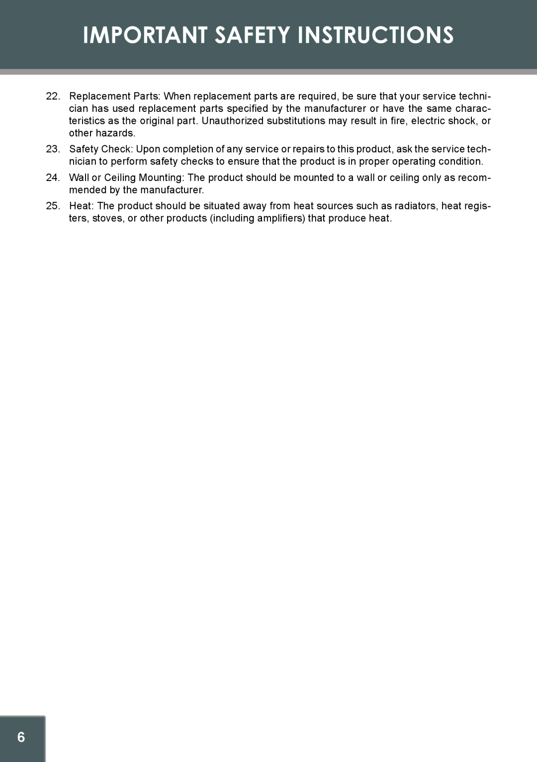 COBY electronic TFDVD1029, 907-FD10-29S1-00R instruction manual Important Safety Instructions 