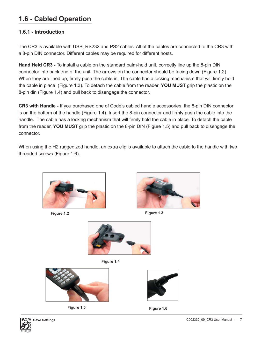 Code Alarm CR3 manual Cabled Operation, Introduction 