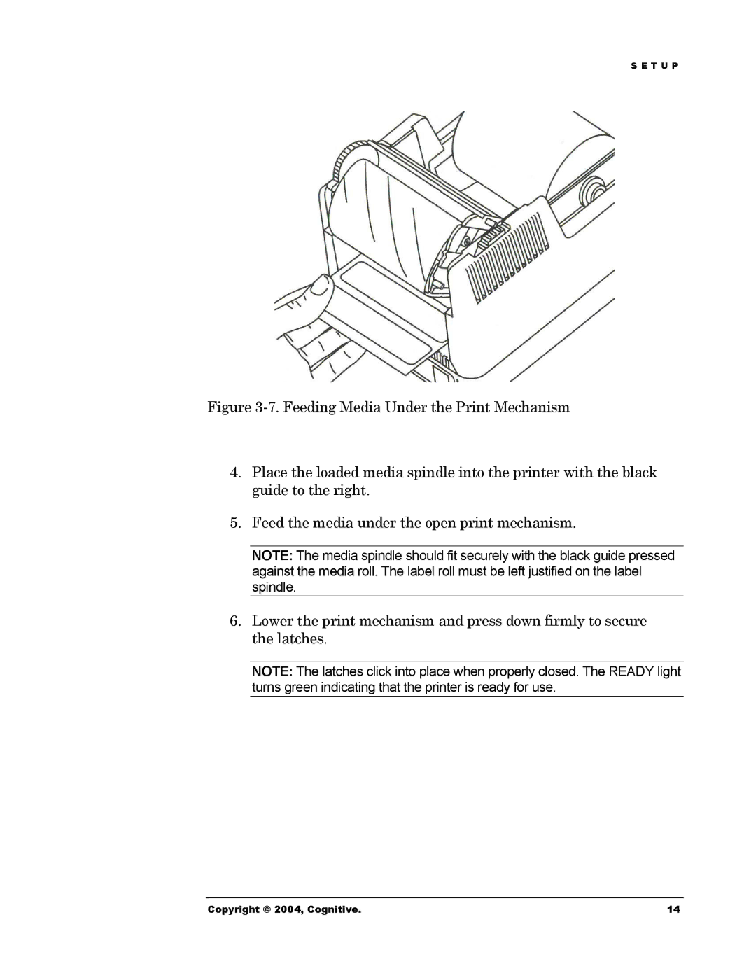 Cognitive Solutions Advantage RFID Thermal Printer manual Copyright 2004, Cognitive 