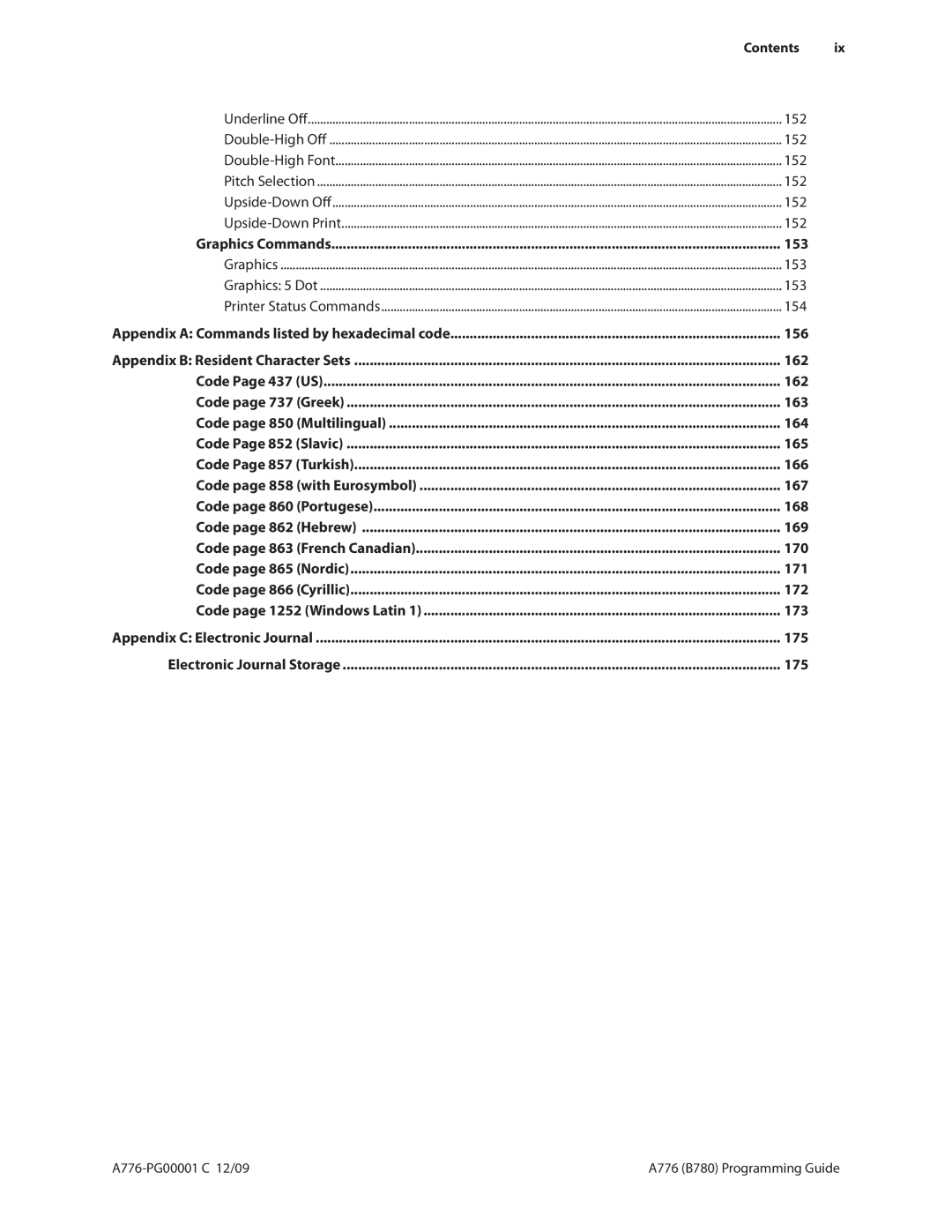 Cognitive Solutions A776, B780 manual 152, 153, 154, 156, 162, 163, 164, 165, 166, 167, 168, 169, 170, 171, 172, 173, 175 