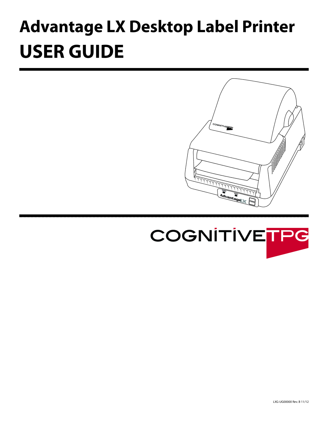 Cognitive Solutions LXG-UG00000 manual User Guide 