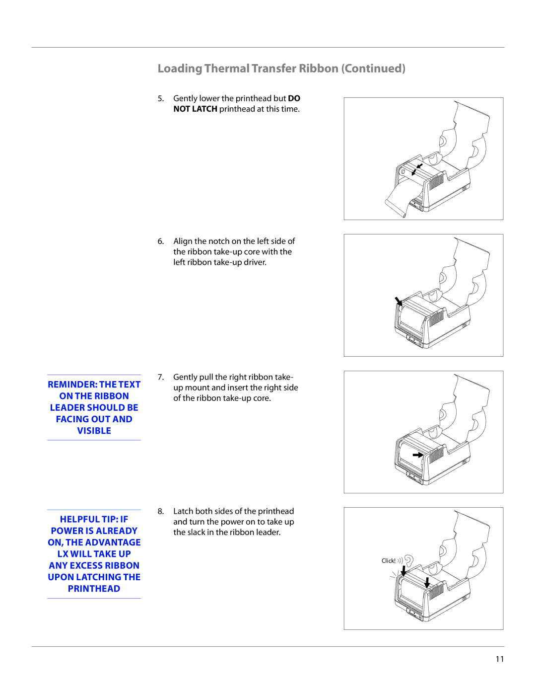 Cognitive Solutions LXG-UG00000 manual Click 