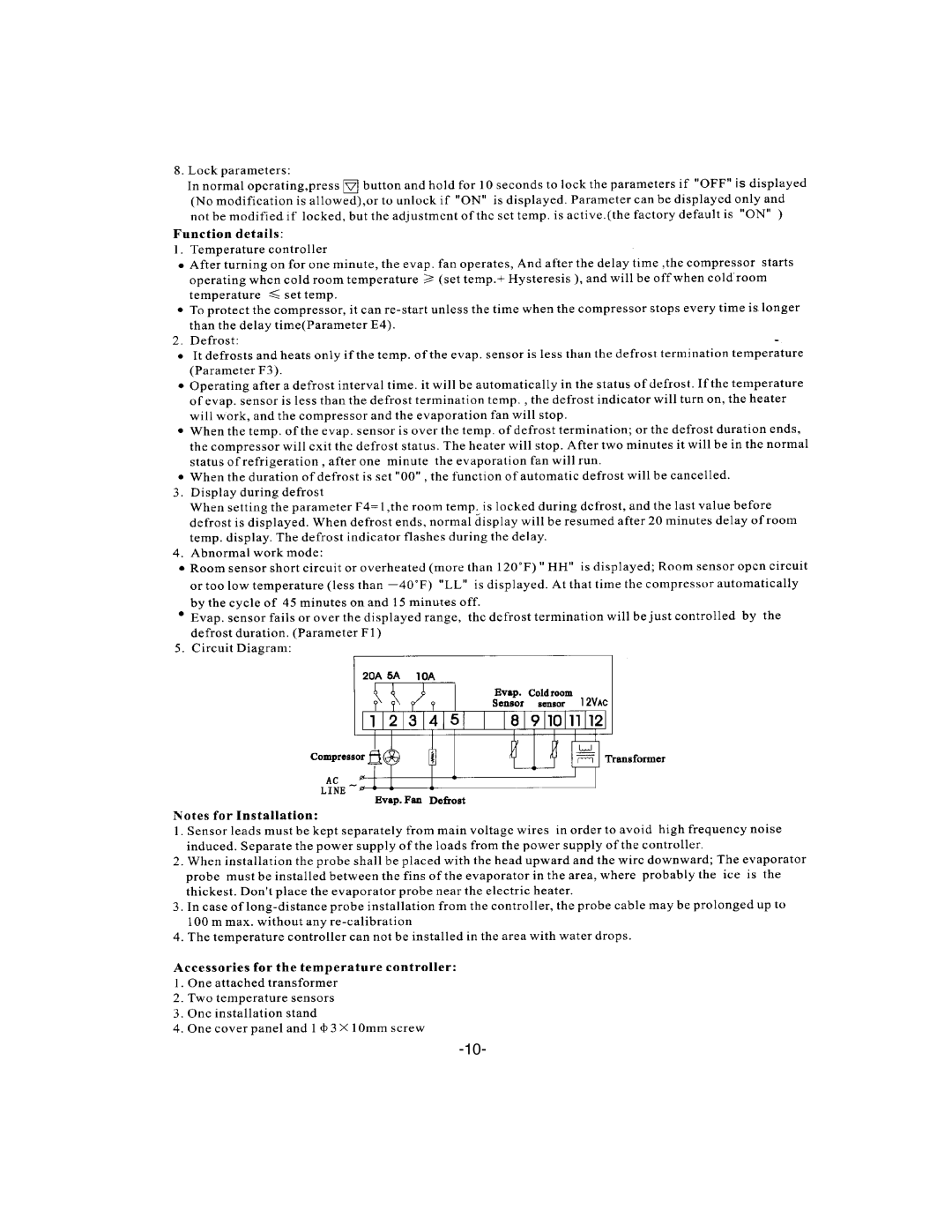 ColdTech J2GF-40S, J3GRF-61DT, J3GF-61S, J2GRF-40DT, J1GF-12S, J1GF-20S owner manual 