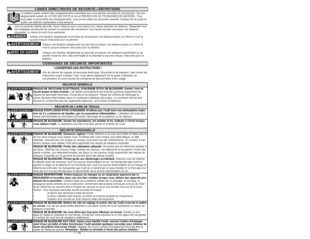 Coleman 024-0075CT warranty Conservez CES Instructions 