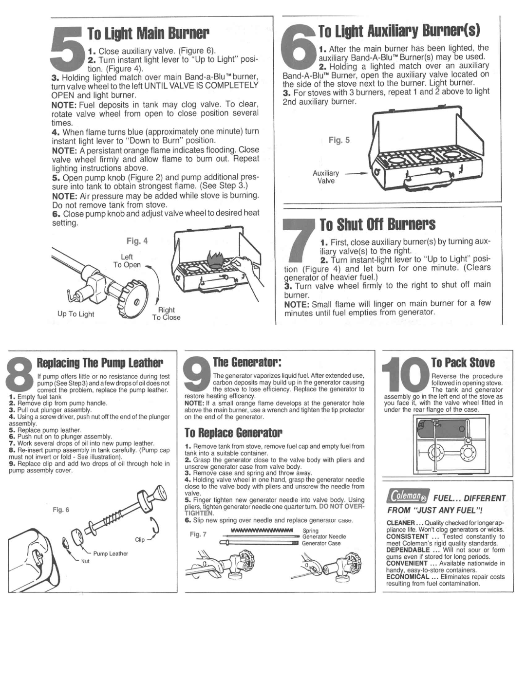 Coleman 413G, 426D manual 