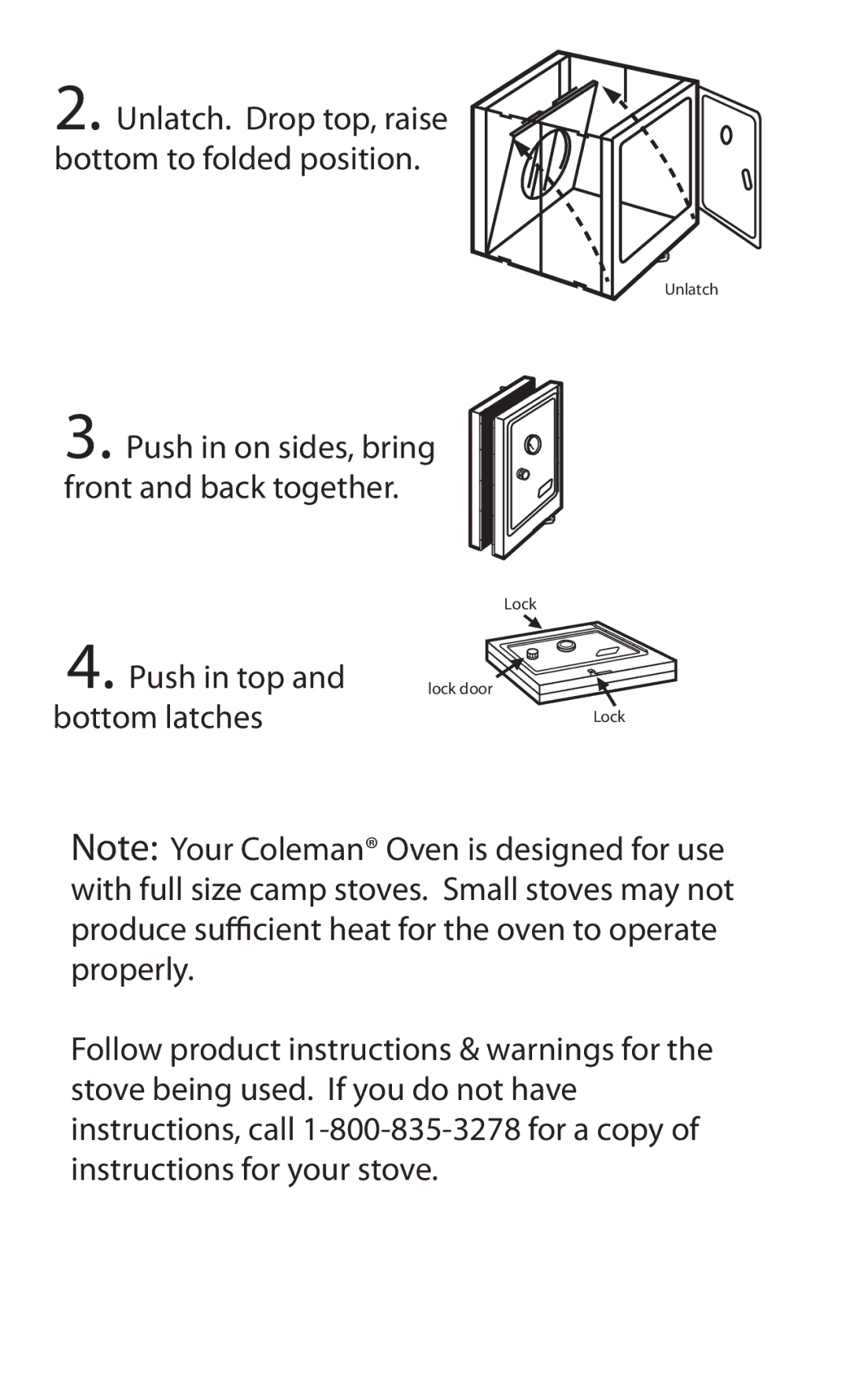 Coleman 5010 manual Push in top 