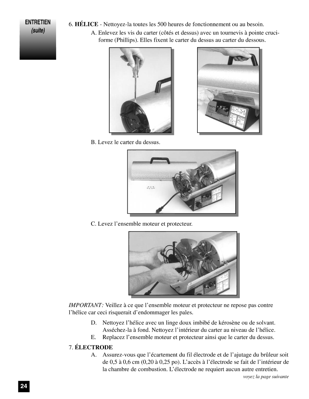 Coleman 5070 Series, 5075 Series manual Électrode 