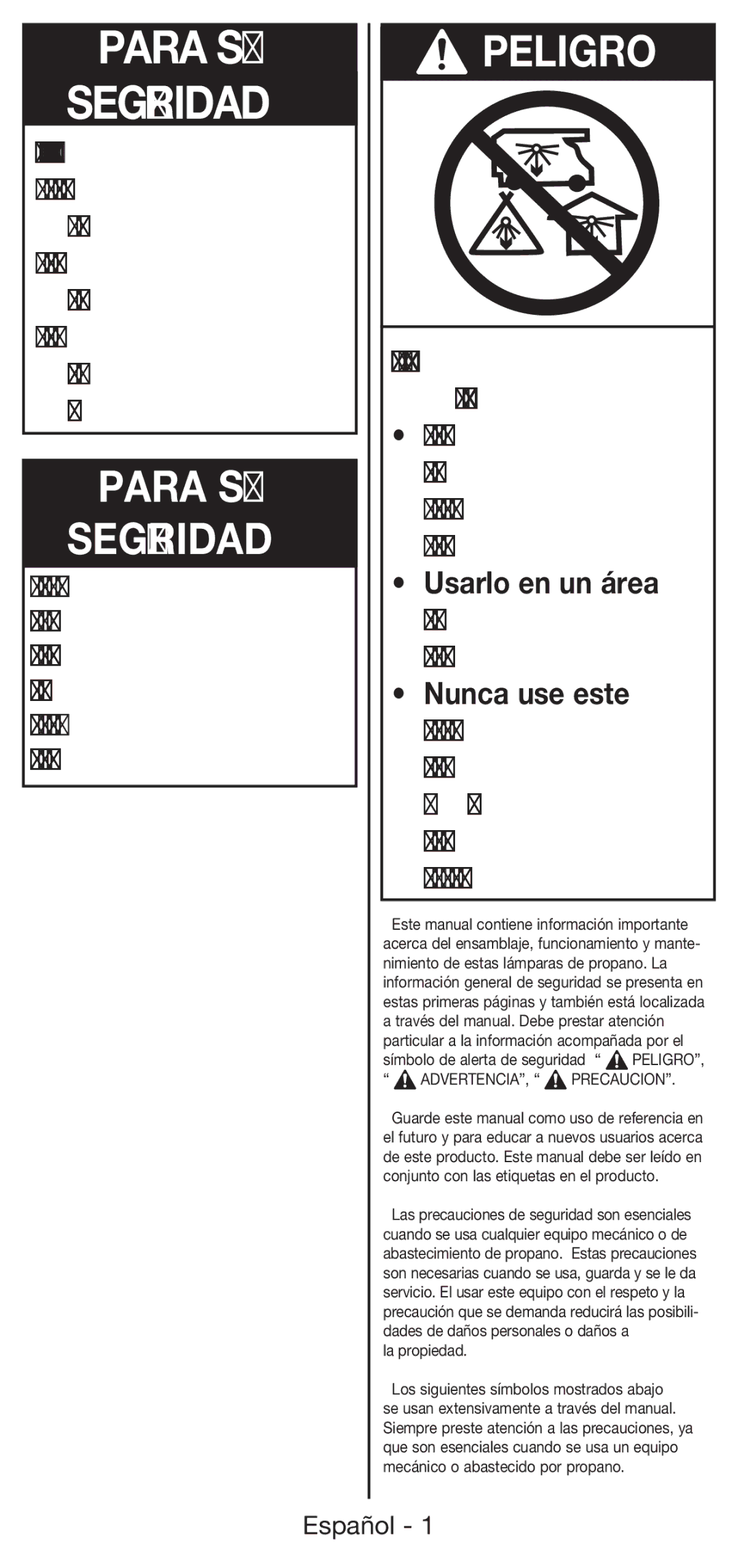 Coleman 5177 manual Para SU Seguridad 