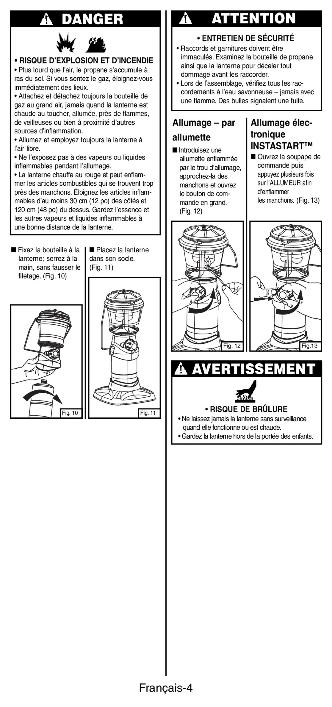 Coleman 5178 Series manual Français-4 