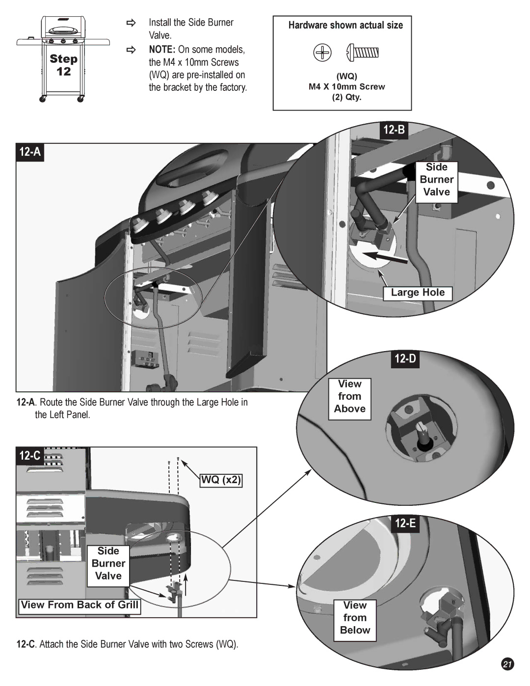 Coleman 5400 LP manual 12-A, 12-C, 12-B, 12-D, 12-E 