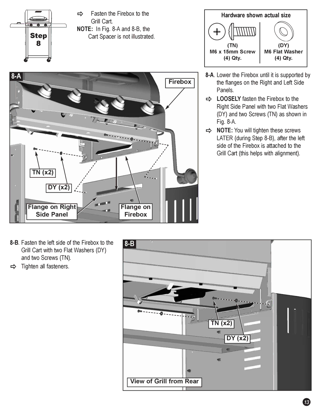 Coleman 5600 manual Flange on Right Side Panel Firebox 