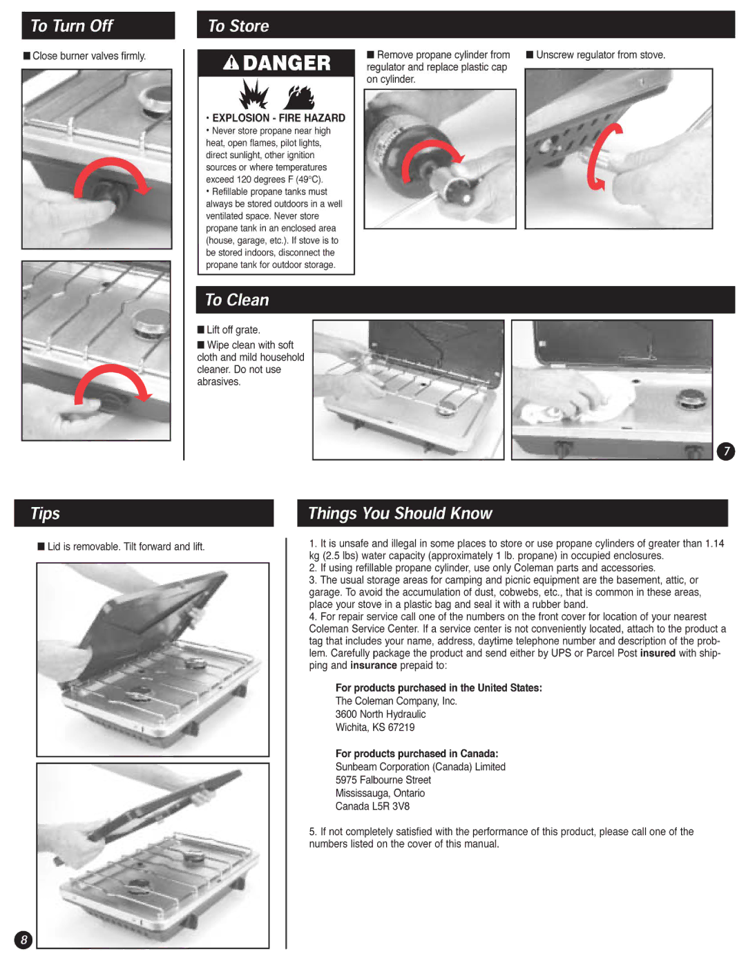 Coleman 9911 manual 