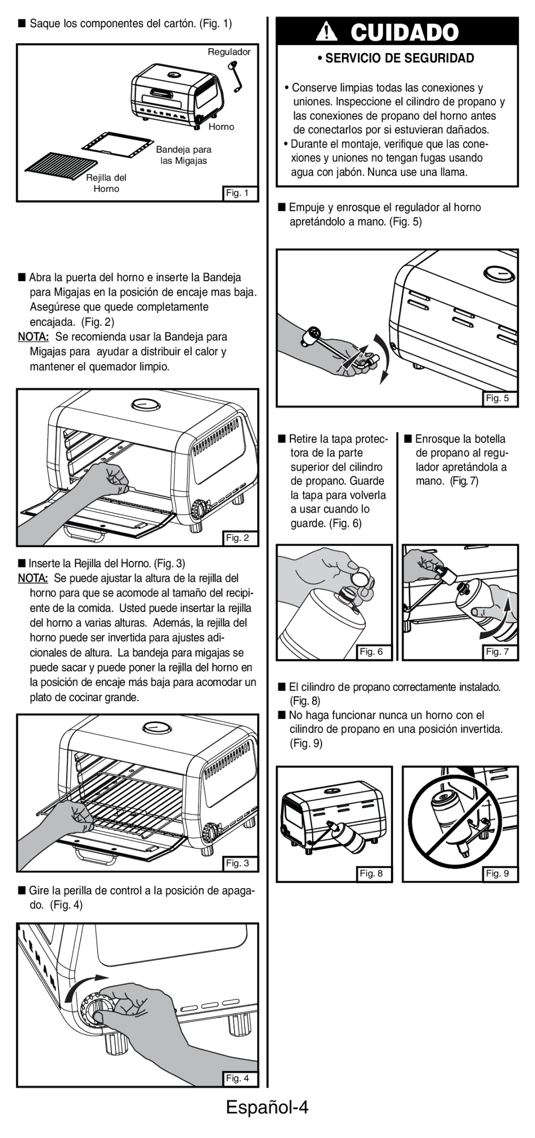 Coleman 9927 manual Español-4 